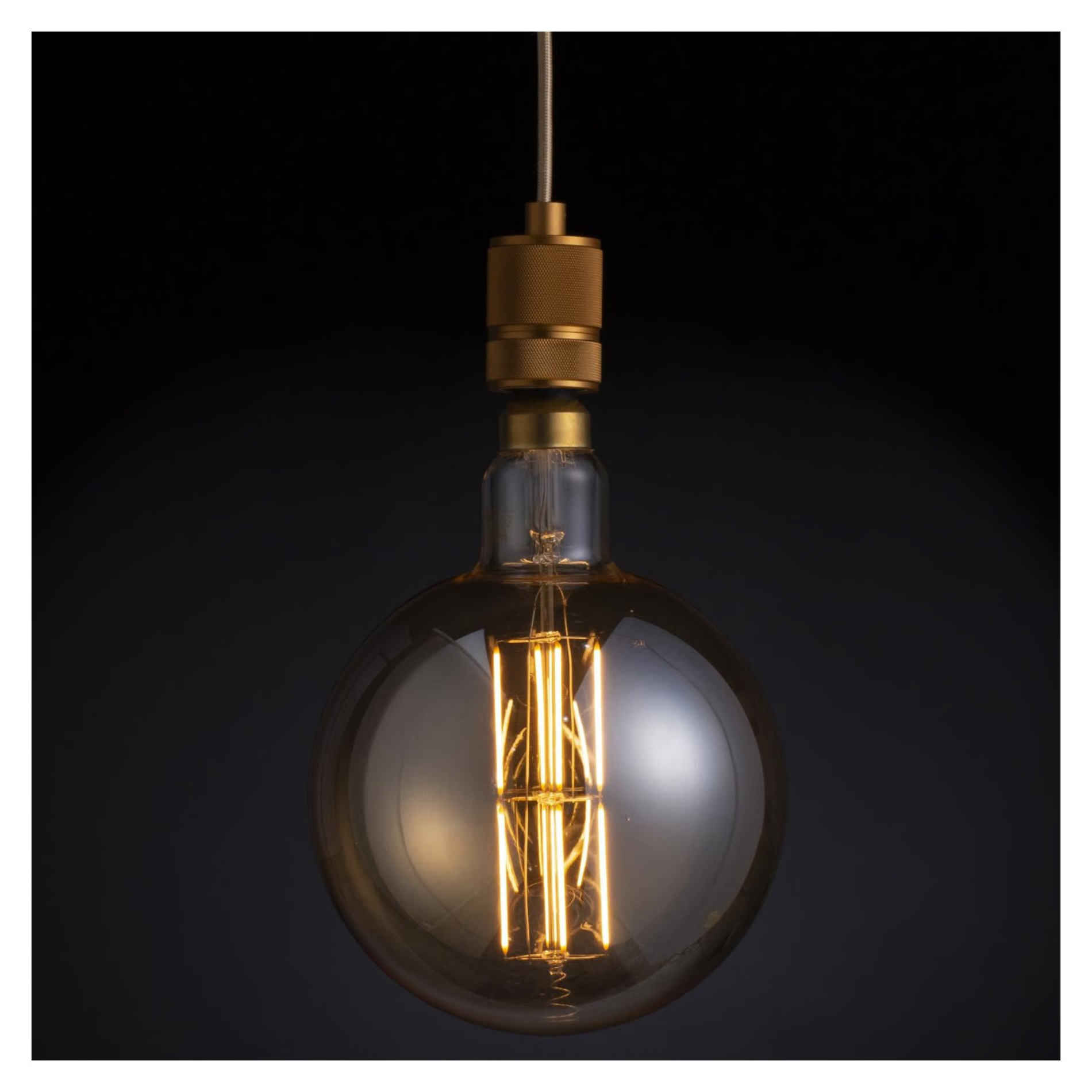 Ampolleta Globo LED  filamentos E27 8W luz cálida tipo -3