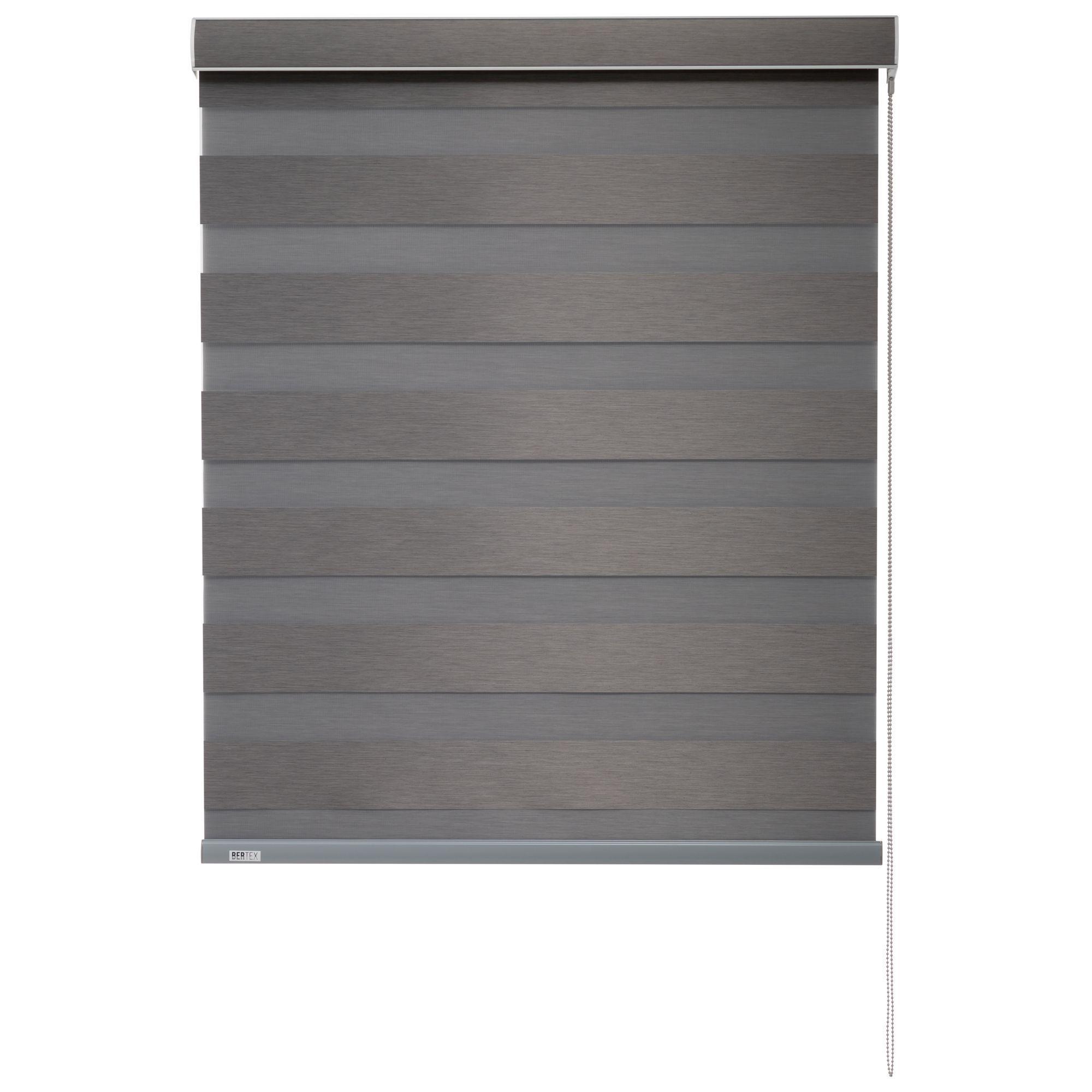 Cortina Roller Dúo Blackout 175x170 cm Gris Oscuro-1