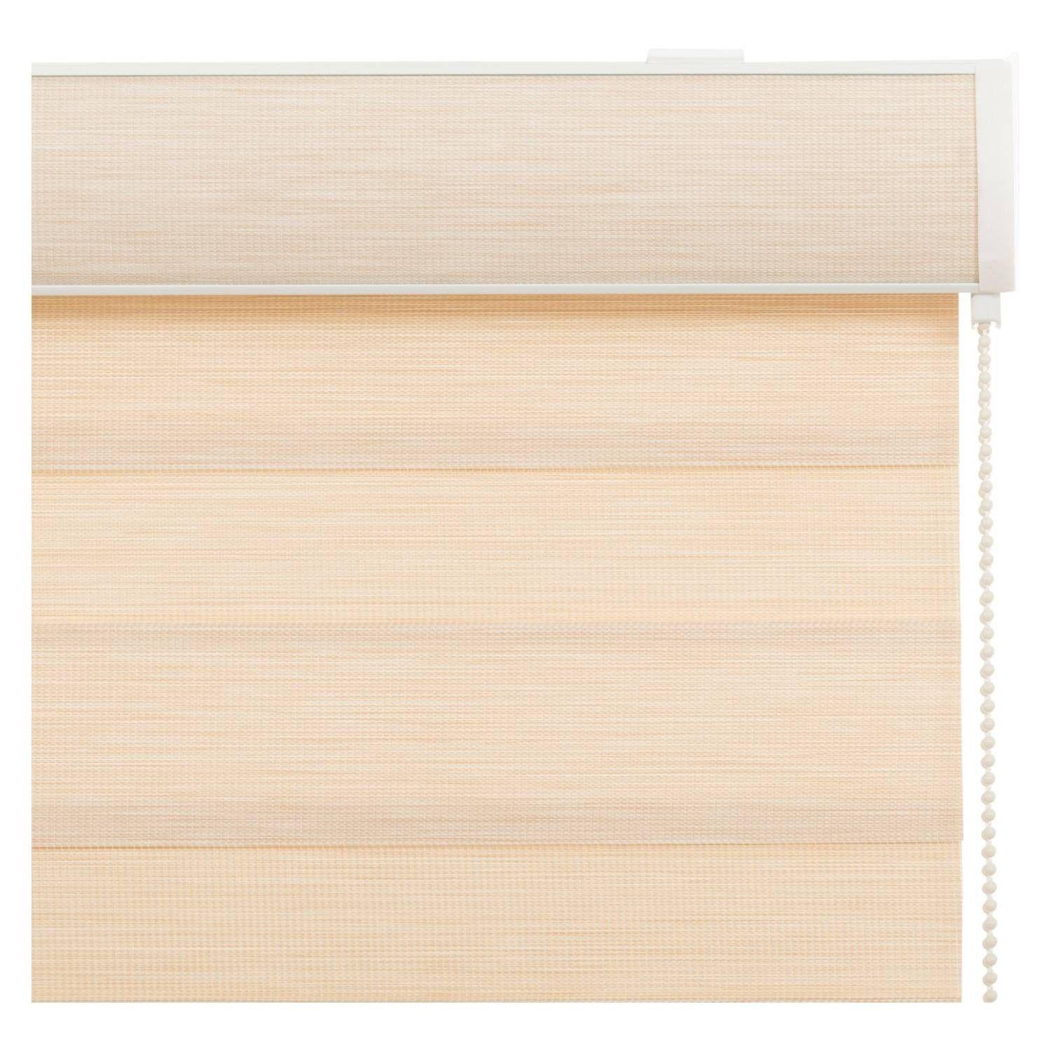 Cortina Roller Dúo Traslúcido 160x235 cm Beige-1