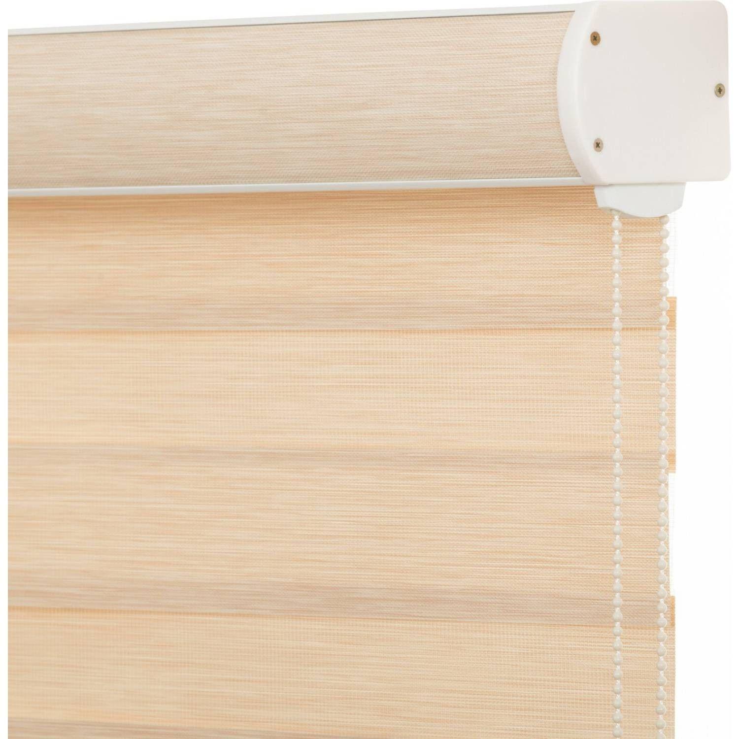 Cortina Roller Dúo Traslúcido 160x235 cm Beige-2