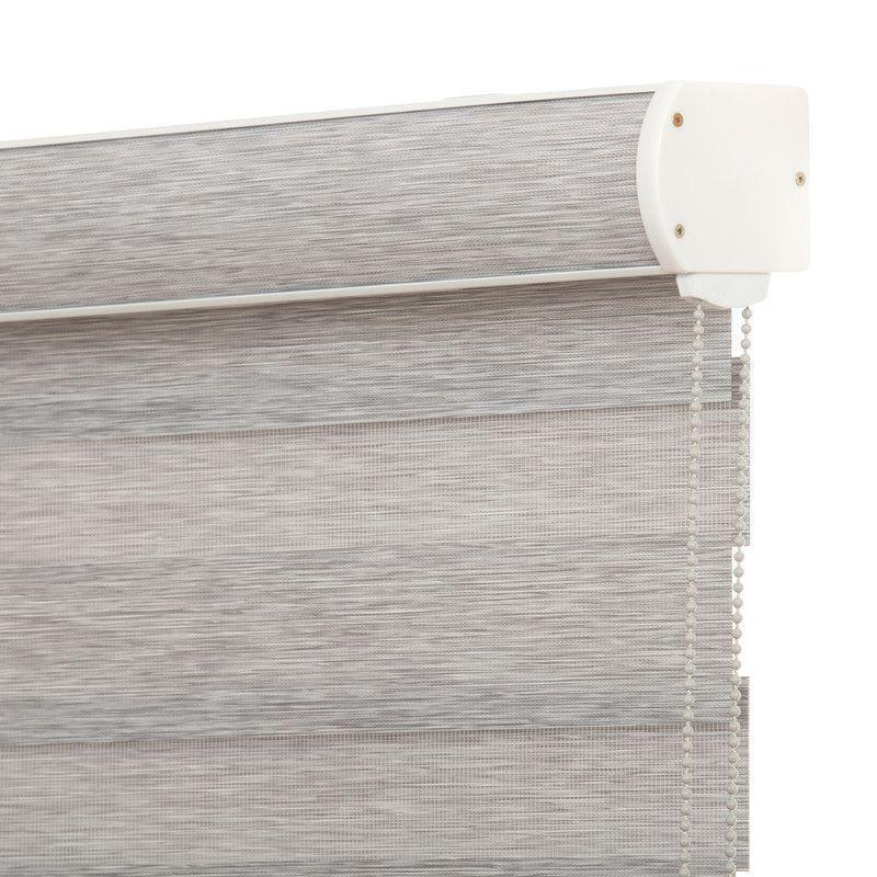 Cortina Roller Dúo Traslúcido 85x170cm Gris Claro-2