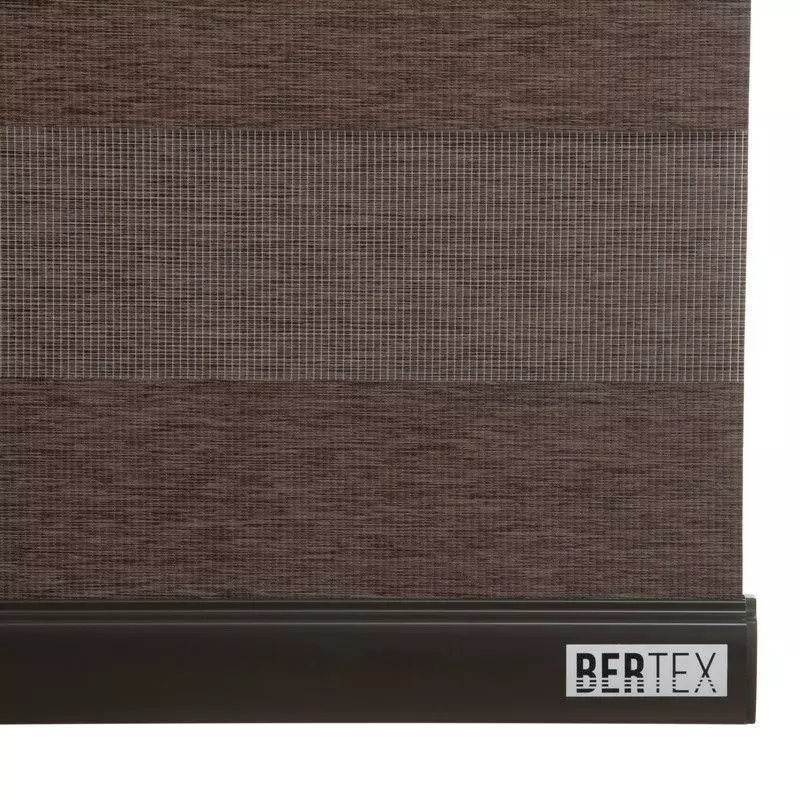 Cortina Roller Dúo Blackout 95x170 cm Café Oscuro-3