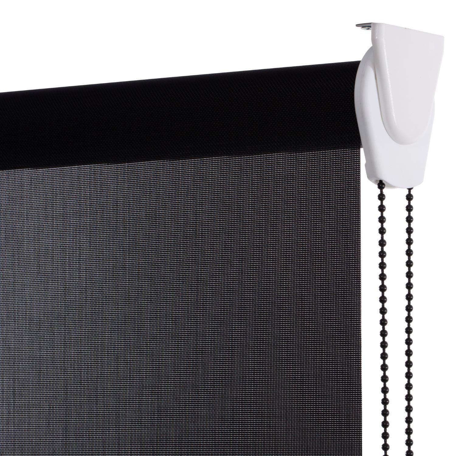 Cortina Roller Sunscreen 115x170 cm Negra-1