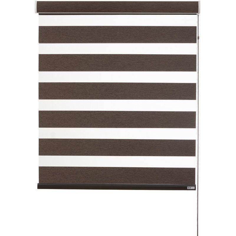 Cortina Roller Dúo Blackout 85x235 cm Café Oscuro-1