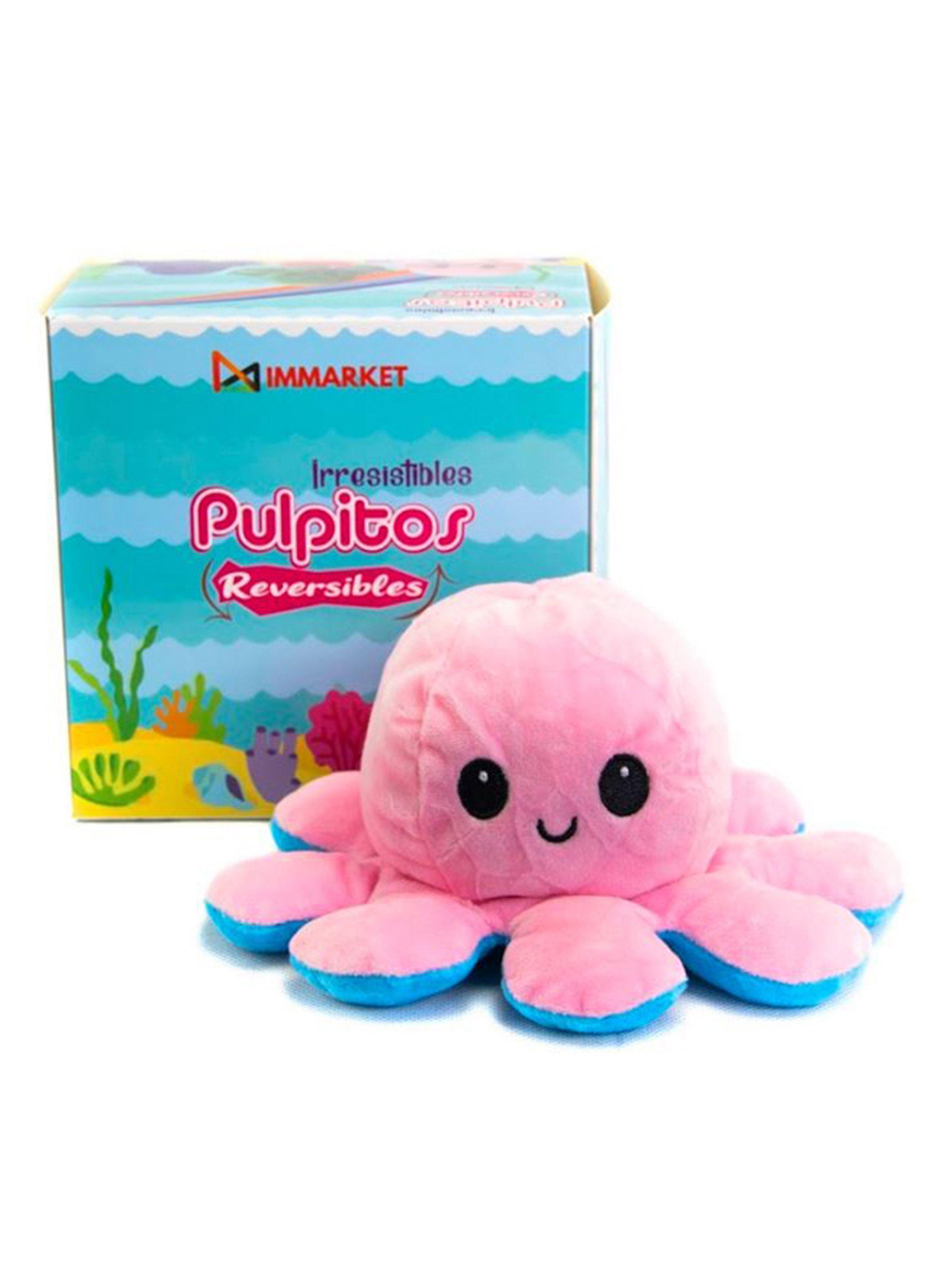 Pulpo Reversible Rosado - Celeste-0