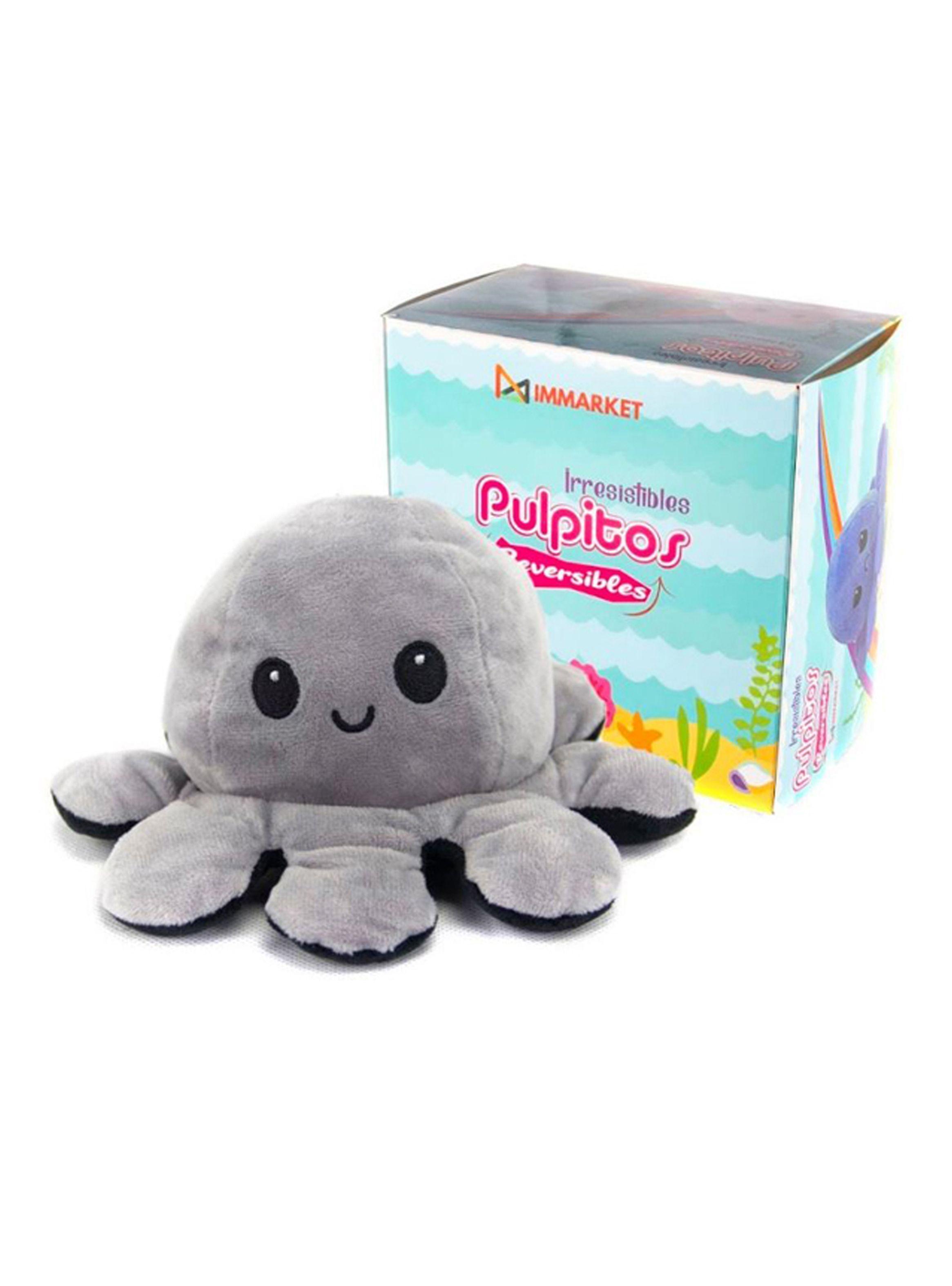 Pulpo Reversible Gris - Negro-0