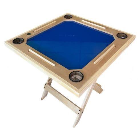 Mesa de domino 79cm x 79cm color azul - generico-1