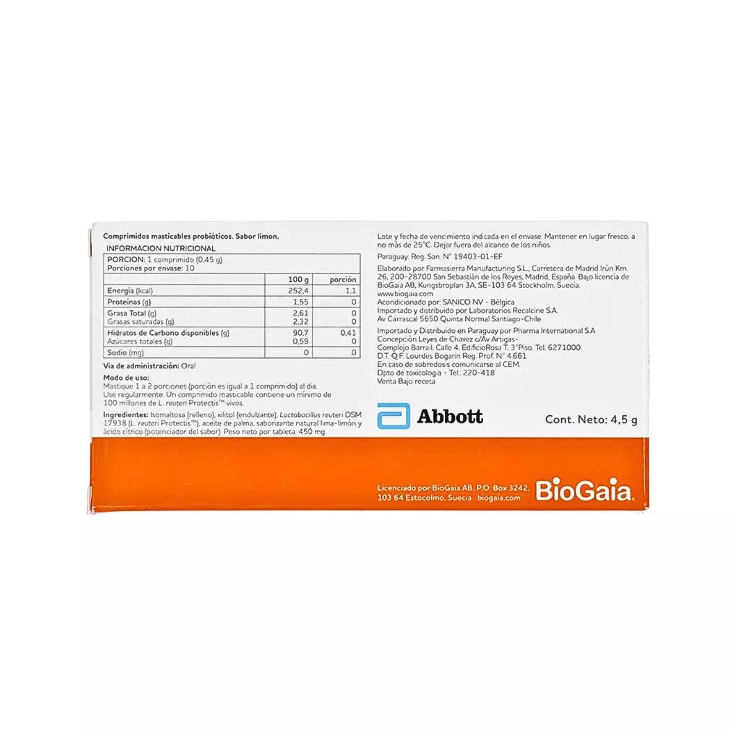 Biogaia Probióticos 10 Comprimidos Masticables-1