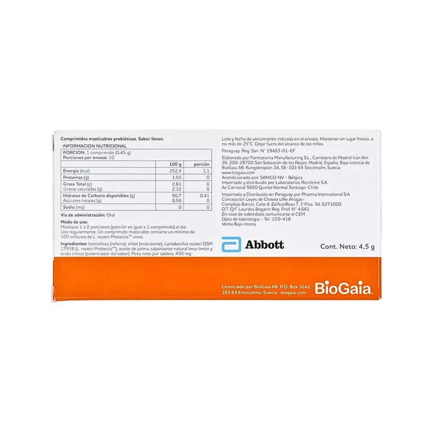 Biogaia Probióticos 30 Comprimidos Masticables Sabor Limón-1
