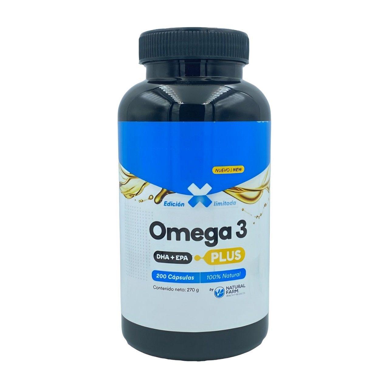 Omega 3 DHA+EPA Plus 200 Cápsulas 1000 mg Natural Farm-0