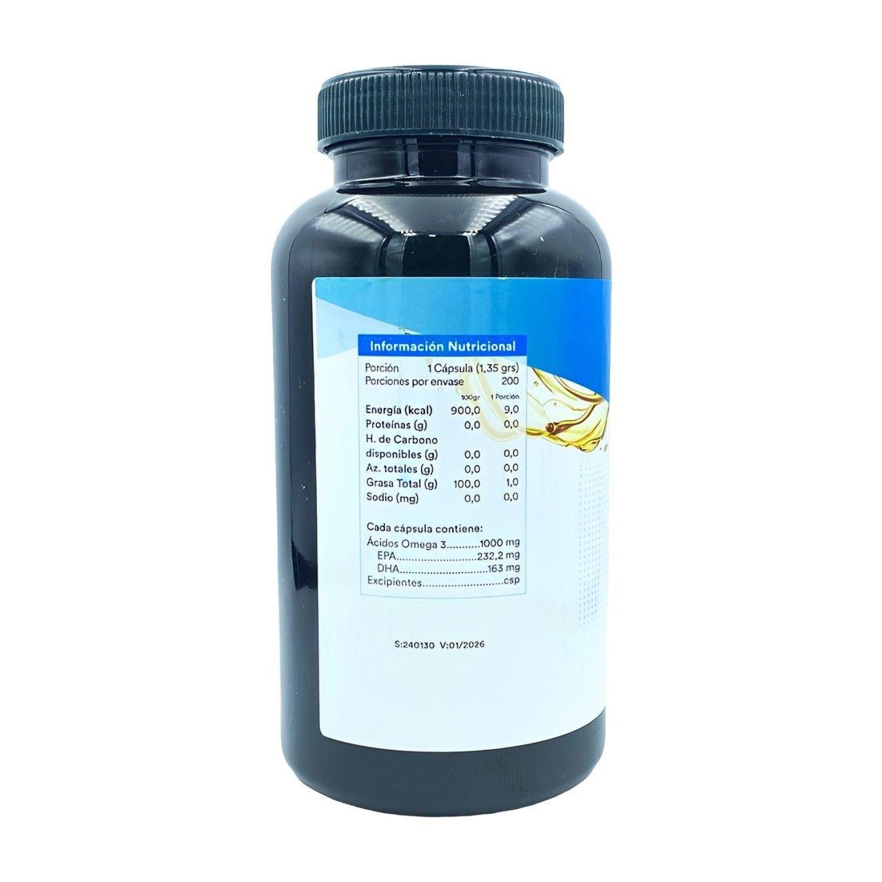 Omega 3 DHA+EPA Plus 200 Cápsulas 1000 mg Natural Farm-1