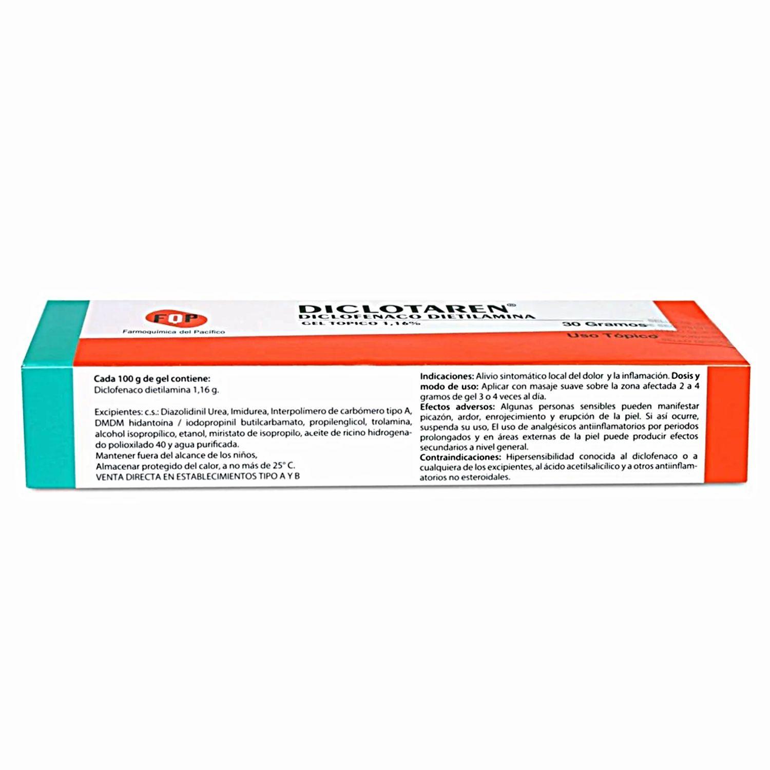 Diclotaren Dolores Musculares Gel Tópico 30g-2