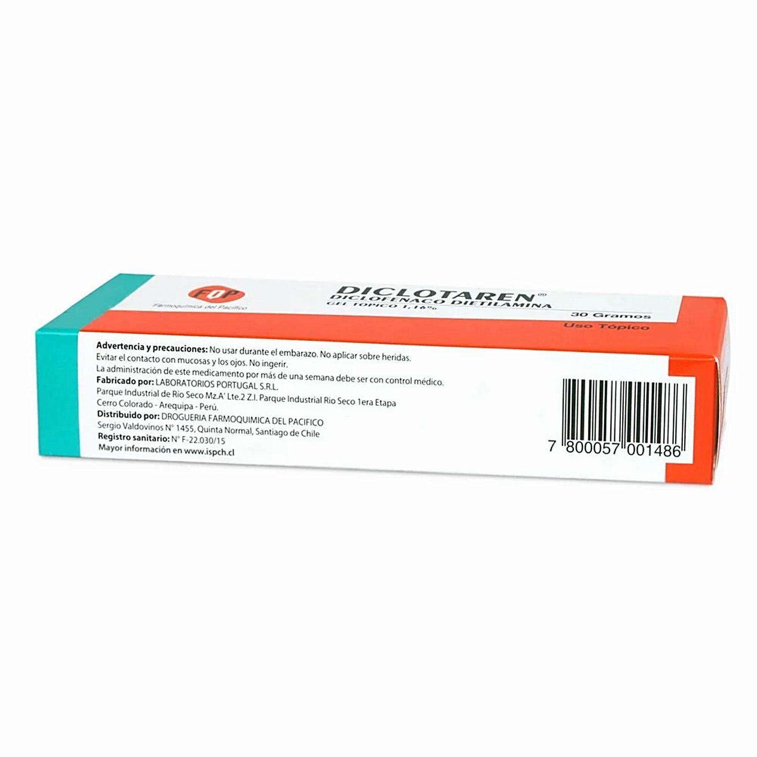 Diclotaren Dolores Musculares Gel Tópico 30g-3