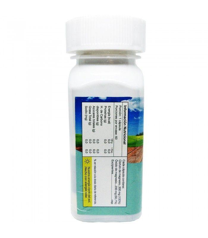 Cloruro de Magnesio 60 Cápsulas Natural Farm-2