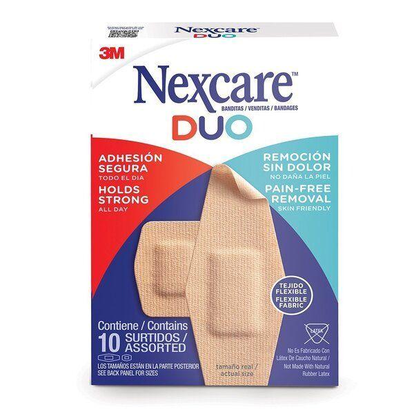 Nexcare Duo Parche Remocion Sin Dolor Tamaño Surtido 10 Unidades-4