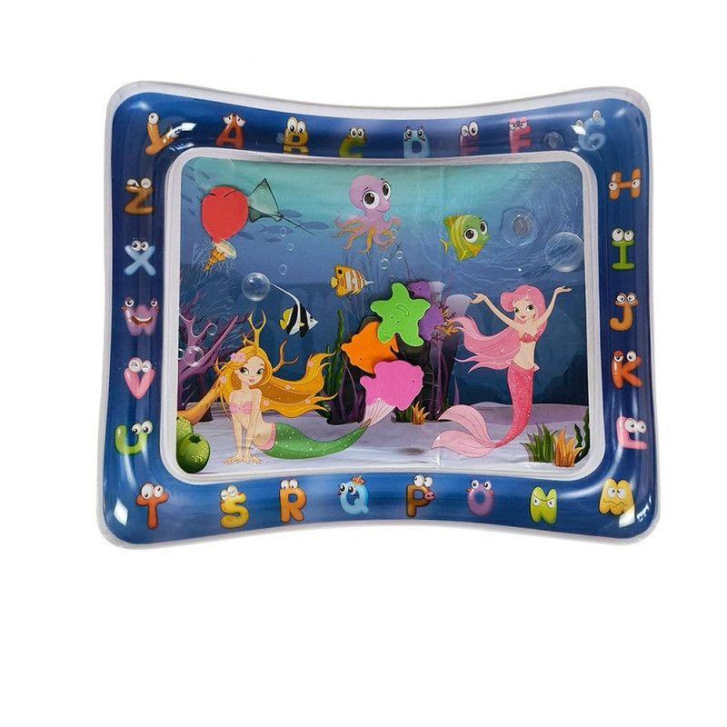 Alfombra de Agua Inflable Sensorial para Bebés - Sirena-2