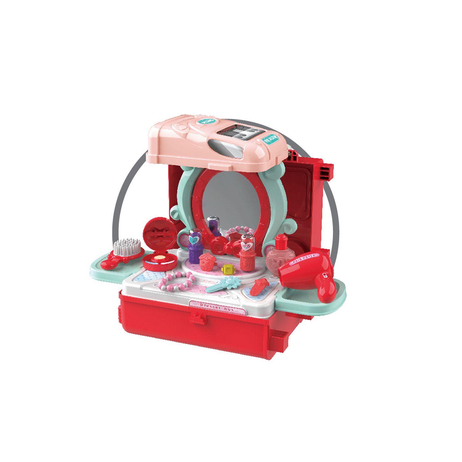 Juguete Centro De Maquillaje Para Niños, Set De Juegos 25 Piezas-3