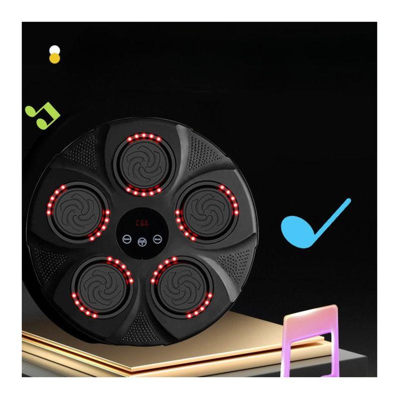 Máquina De Entrenamiento Box Sonido Bluetooth Y Guantes Rojo-3