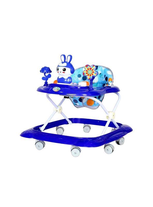 Andador Gimnasio para bebé, con bandeja de juego y música Azul-0