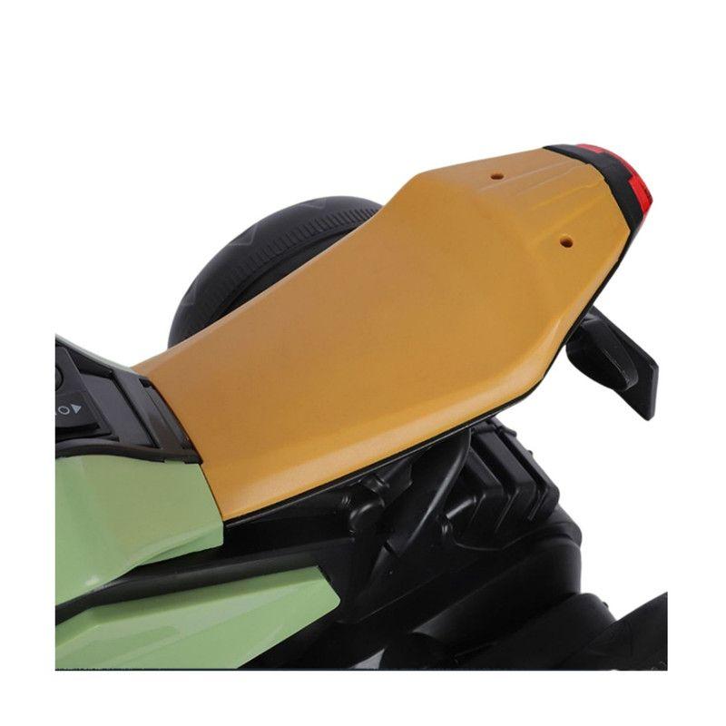Motocicleta Eléctrica Infantil Clásica Verde-4