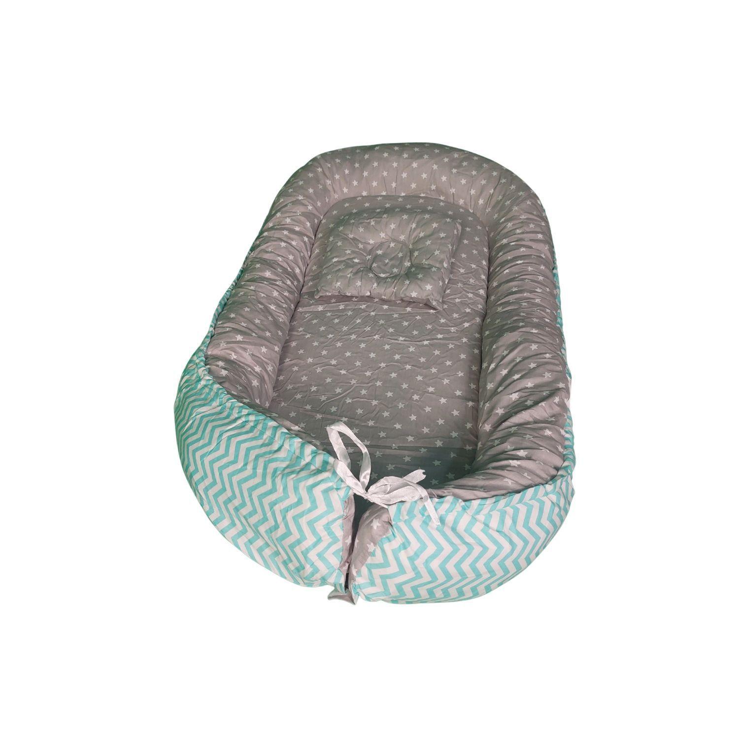 Cama Cojín Nido Colecho Con Almohada De Algodón Reforzada-6