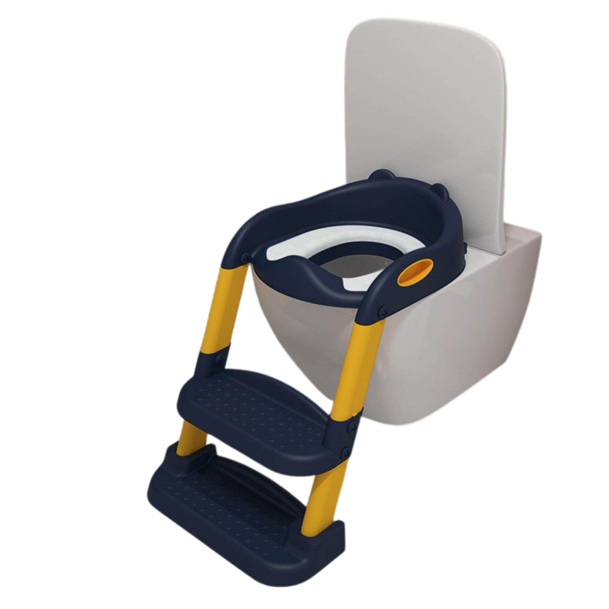 Asiento Escalera Adaptador Pelela De Inodoro Baño Wc Para Niños-0