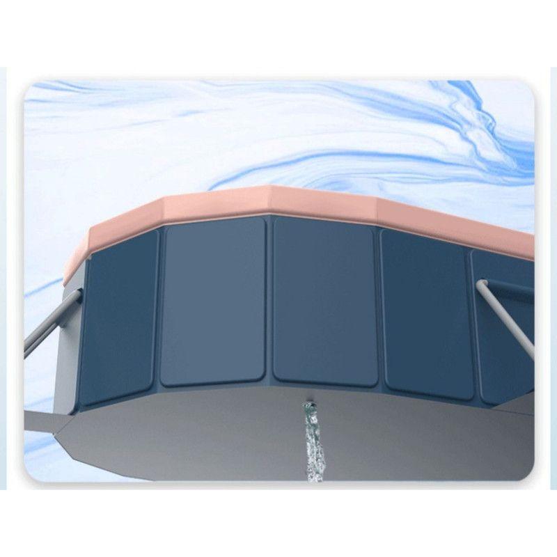 Piscina Familiar XXL Plegable PVC Dura 300x220cm Sin Inflar-2