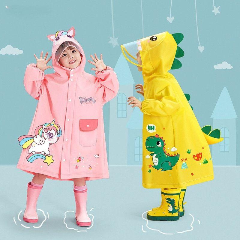 Capa Larga Impermeable para Niños Extra Resistente Para Lluvia Y Viento XL Dino-2