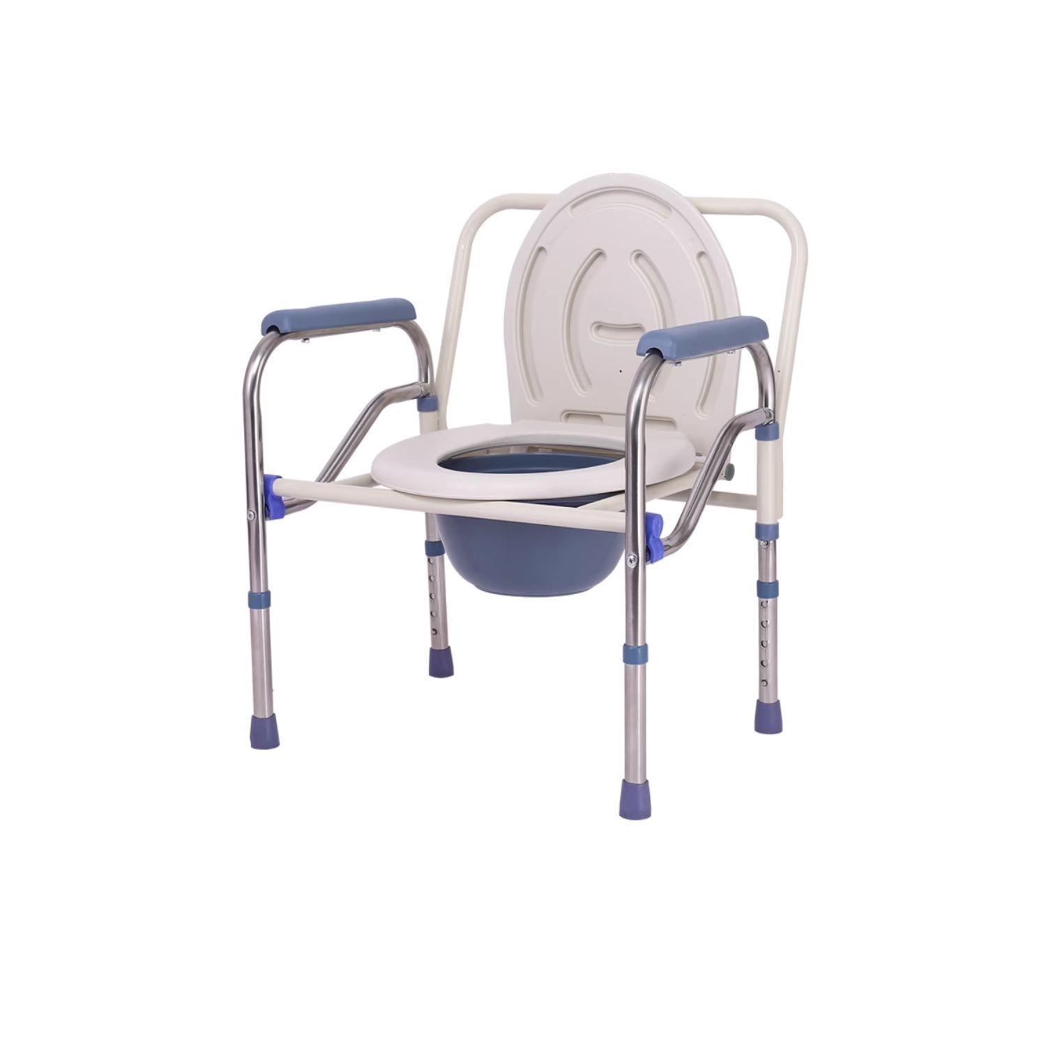 Baño Inodoro Wc Portátil Plegable Silla Ducha Adultos o Embarazadas-5