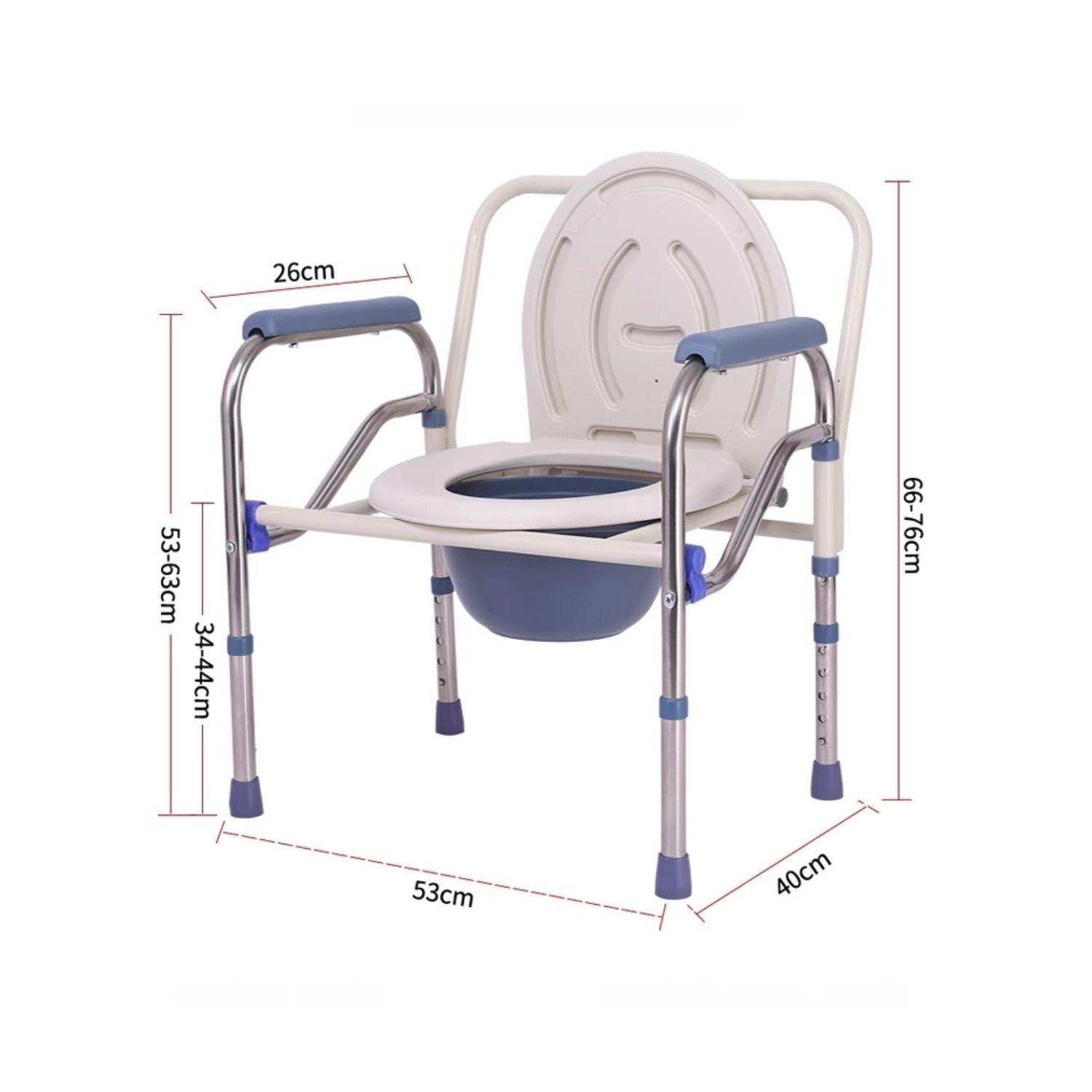 Baño Inodoro Wc Portátil Plegable Silla Ducha Adultos o Embarazadas-6