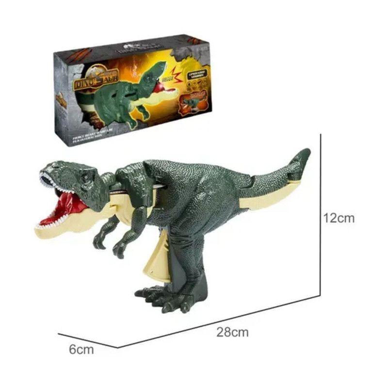 T-Rex Retráctil con Sonido Mordida Animada Mecánico y Compacto-3