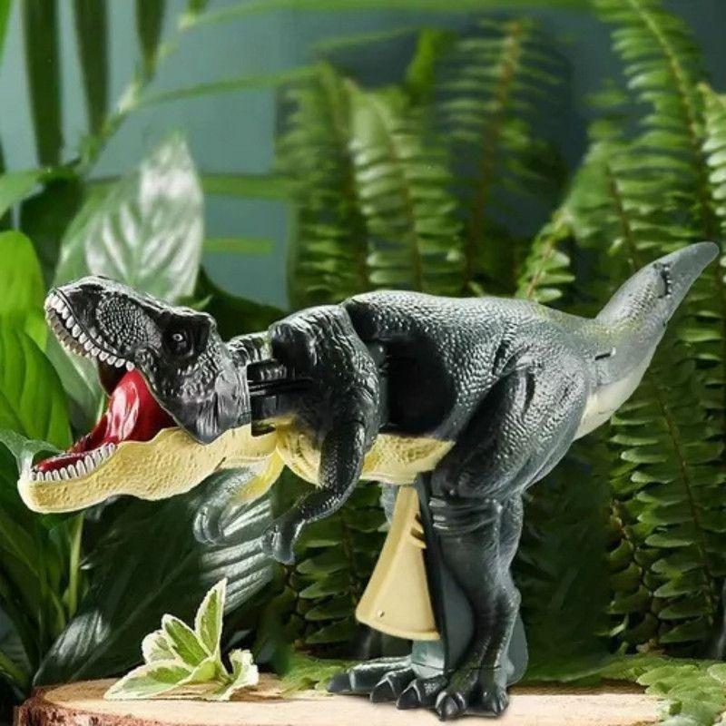 T-Rex Retráctil con Sonido Mordida Animada Mecánico y Compacto-4