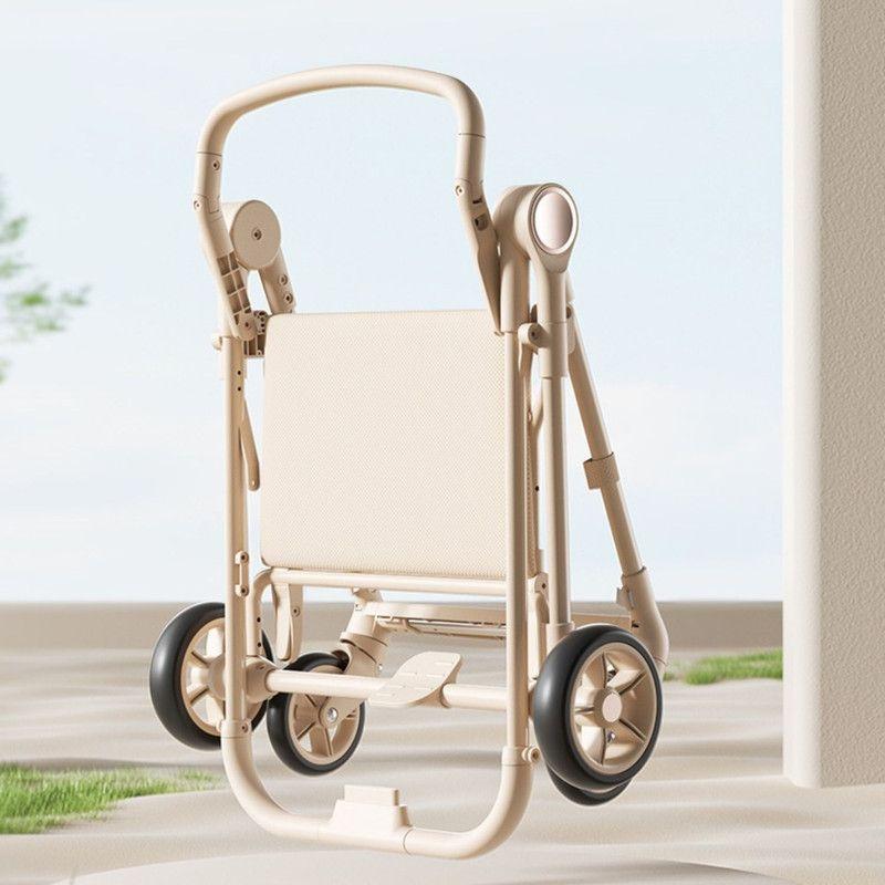 Coche De Paseo Liviano Plegable Y Ajustable Para Bebe Caqui-4