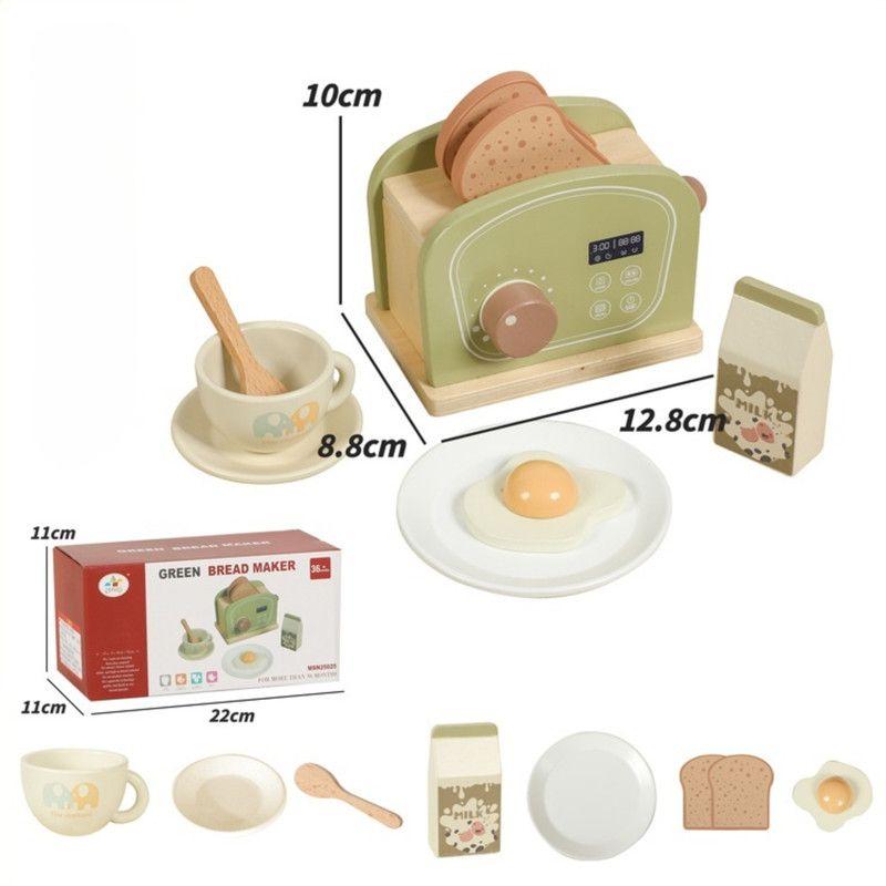 Juguete Tostator Con Utensilios Para Niños En Madera-4
