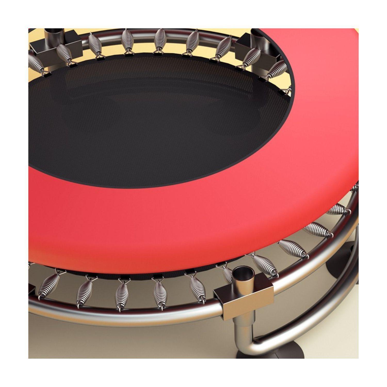 Mini Trampolín Cama Elástica 1.4M con 5 Juguetes Celeste-2