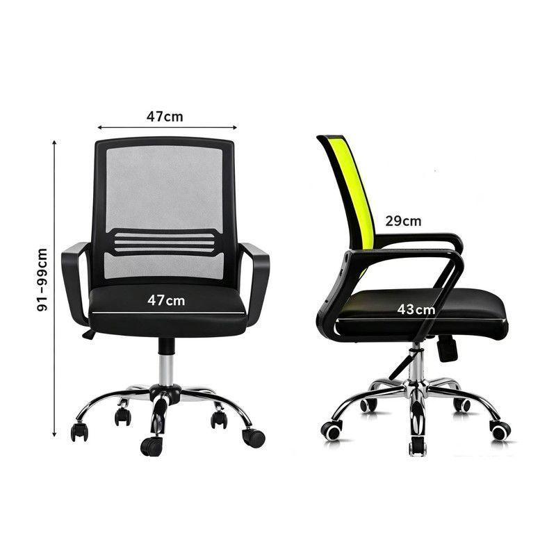 Silla Ejecutiva Ergonómica de Oficina con Apoyabrazos y Malla Transpirable-5
