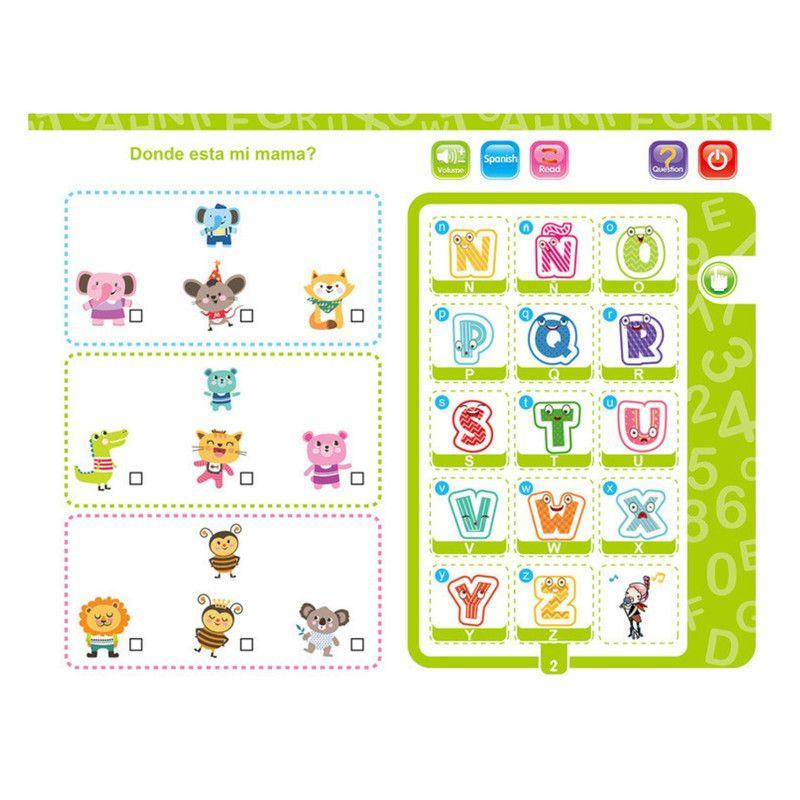 Libro Didáctico Interactivo Aprendizaje Bilingüe Para Niños-5