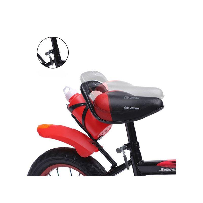 Bicicleta Aro 20 con Cesta, Ruedas Luces y Botellón de Agua Rojo-2