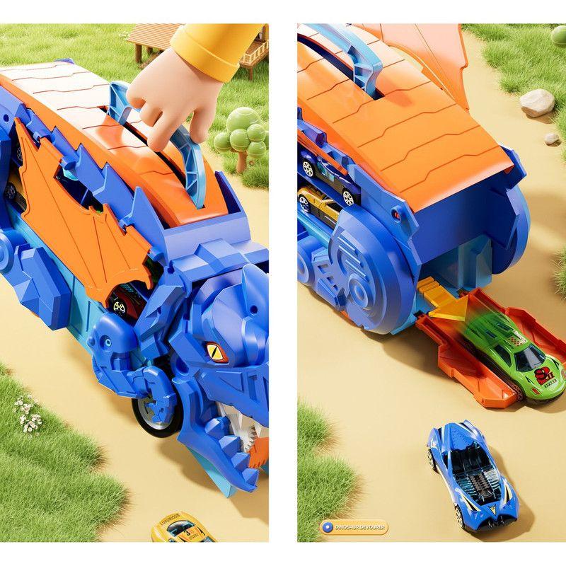 Transformer Dinosaurio Transporte Juguete Vehículo 12 En 1-4