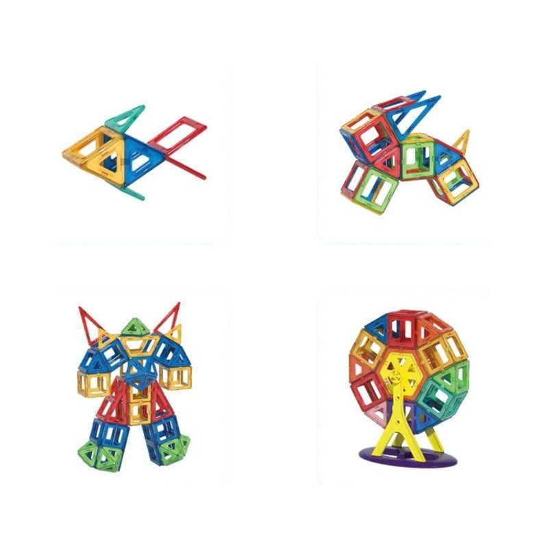 Bloques magnéticos de construcción 3D 84 piezas niños educativos STEM-0