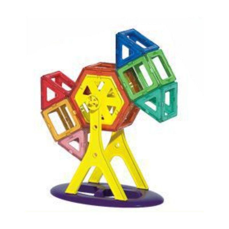 Bloques magnéticos de construcción 3D 84 piezas niños educativos STEM-3