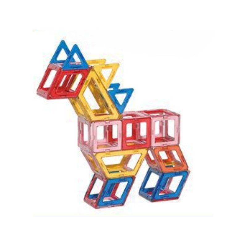 Bloques magnéticos de construcción 3D 84 piezas niños educativos STEM-4