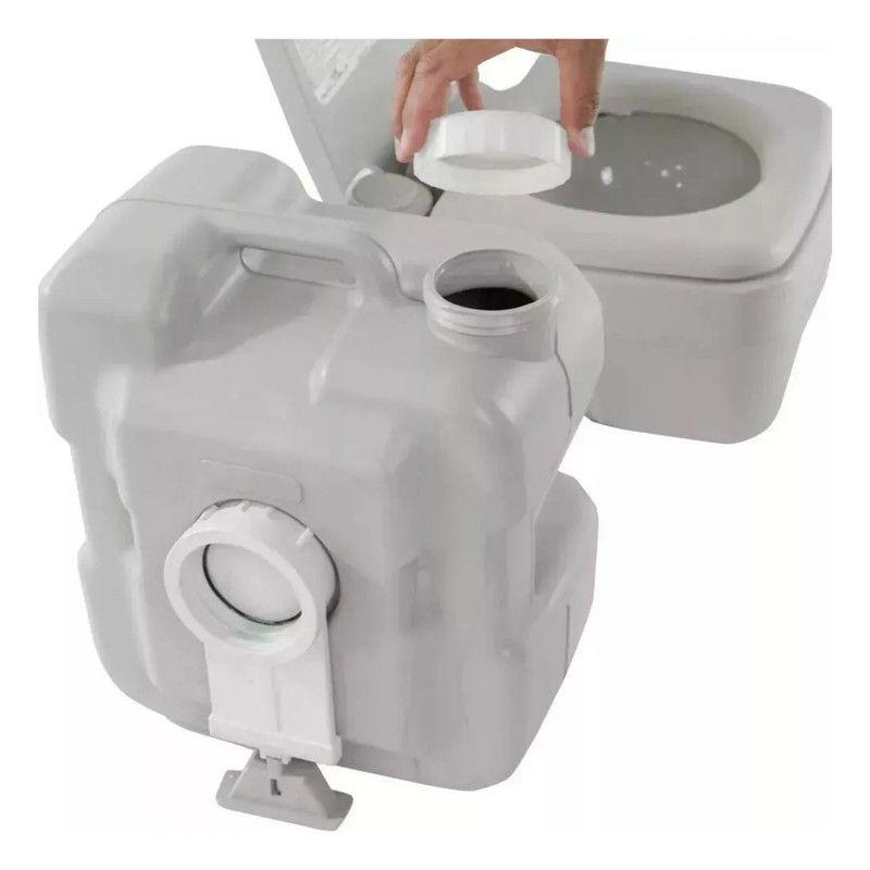 WC Químico Portátil 20L Camping Baño Antifugas Descarga 360-4
