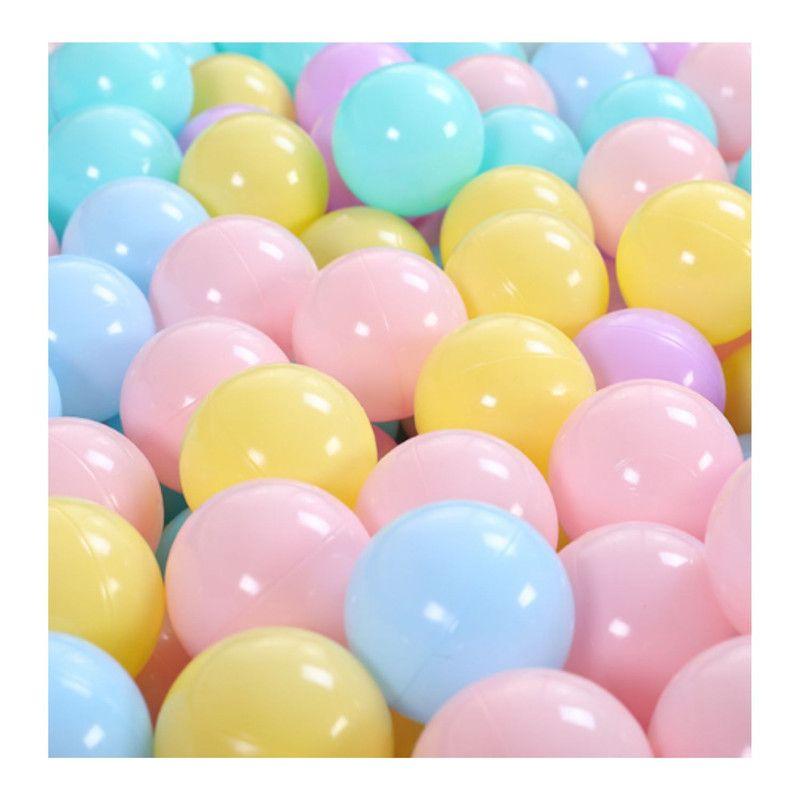 Piscina De Pelotas Plegable Con 50 Pelotas Multicolor Rosa-2