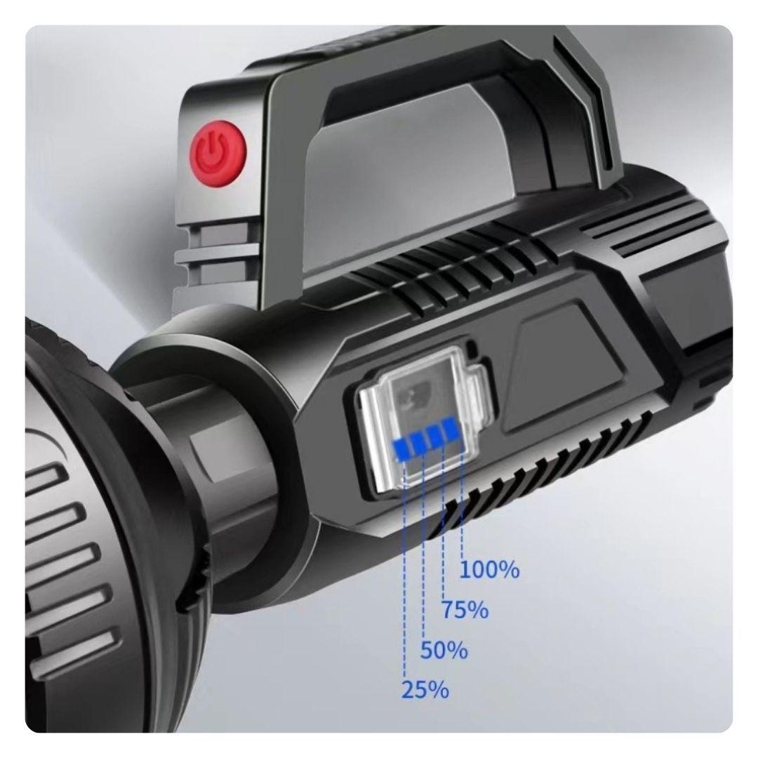 Linterna Foco Largo Alcance Recargable USB-4