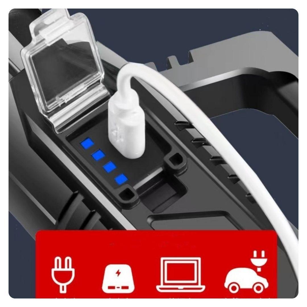 Linterna Foco Largo Alcance Recargable USB-6