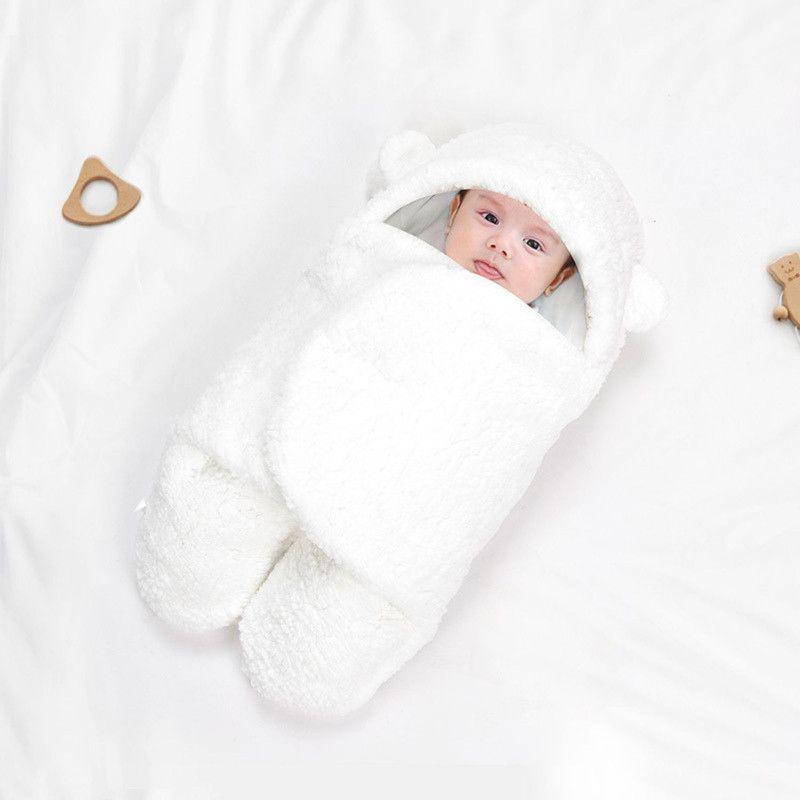 Saco Manta Envoltura De Dormir Bebe 0 a 3 Meses Blanco-2