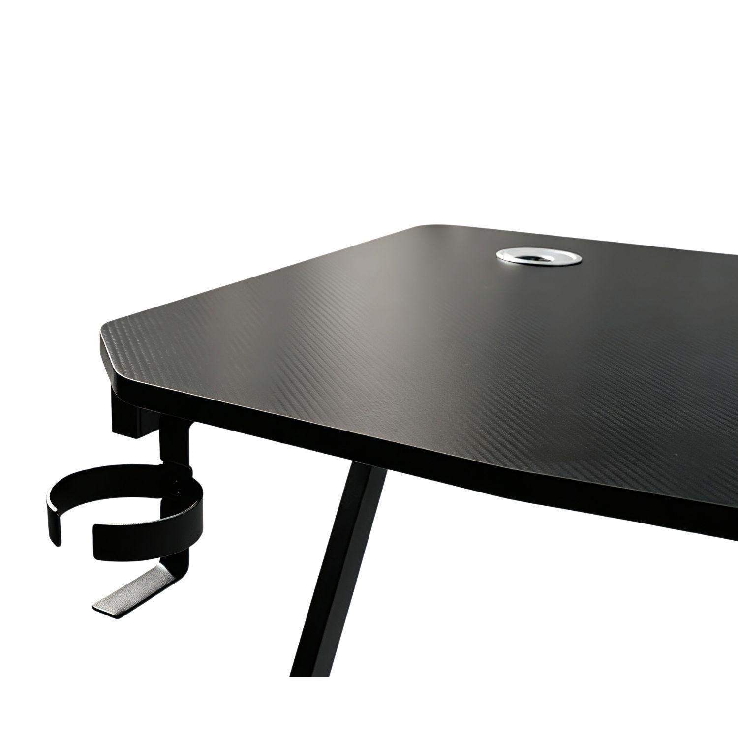 Escritorio Mesa Gamer Con Soportes Para Vaso Y Audífonos-2