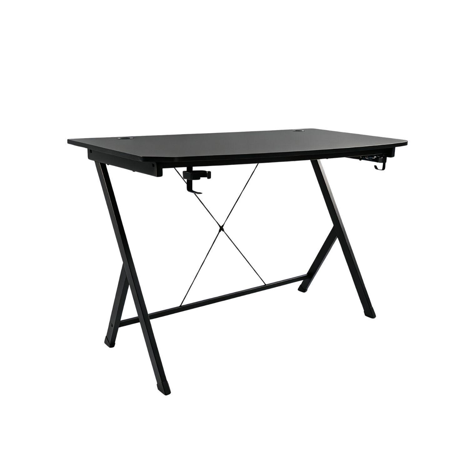 Escritorio Mesa Gamer Con Soportes Para Vaso Y Audífonos-6