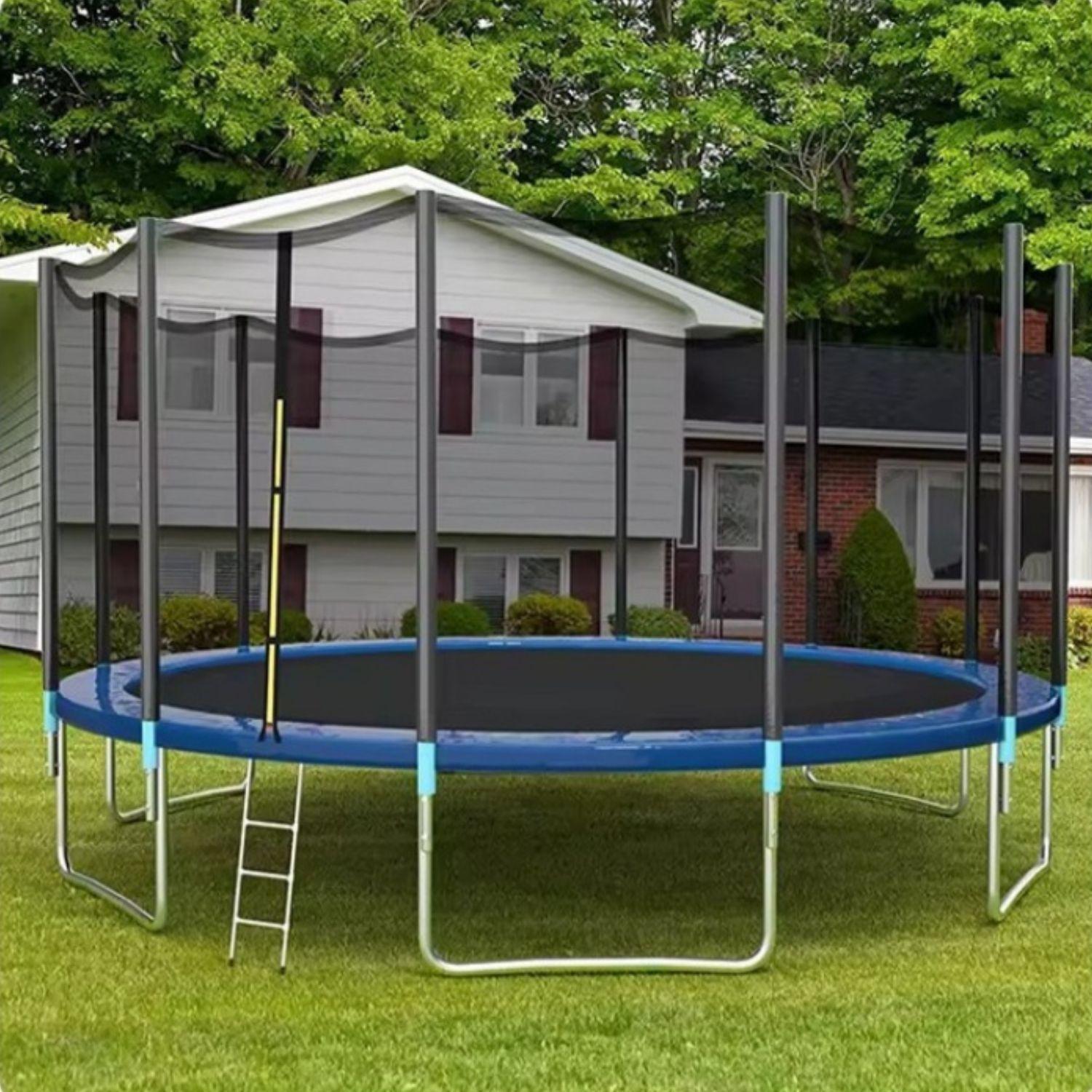 Cama Elástica Saltarina 244cm Con Malla Y Escalera-2